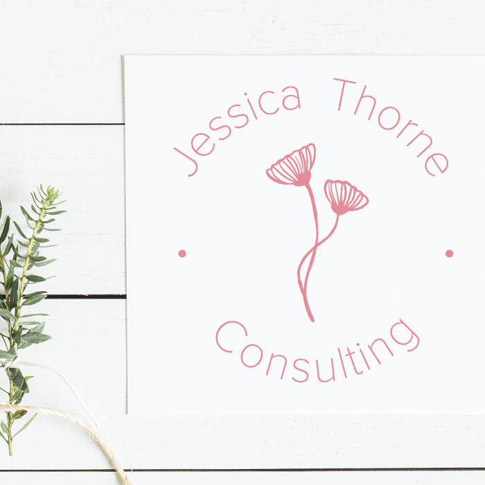 Round Flower Premade Logo Round Flower Premade Logo